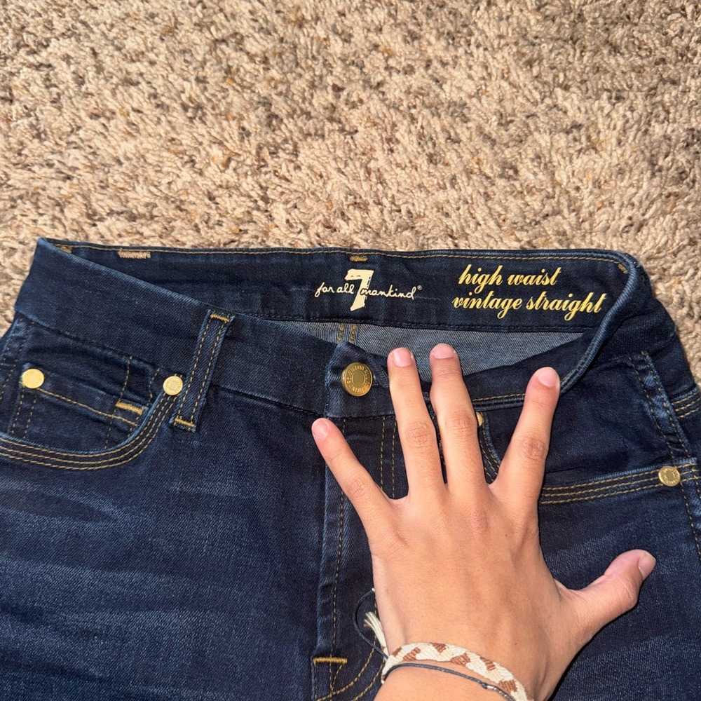 7 For All Mankind High Waist Vintage Straight Jeans